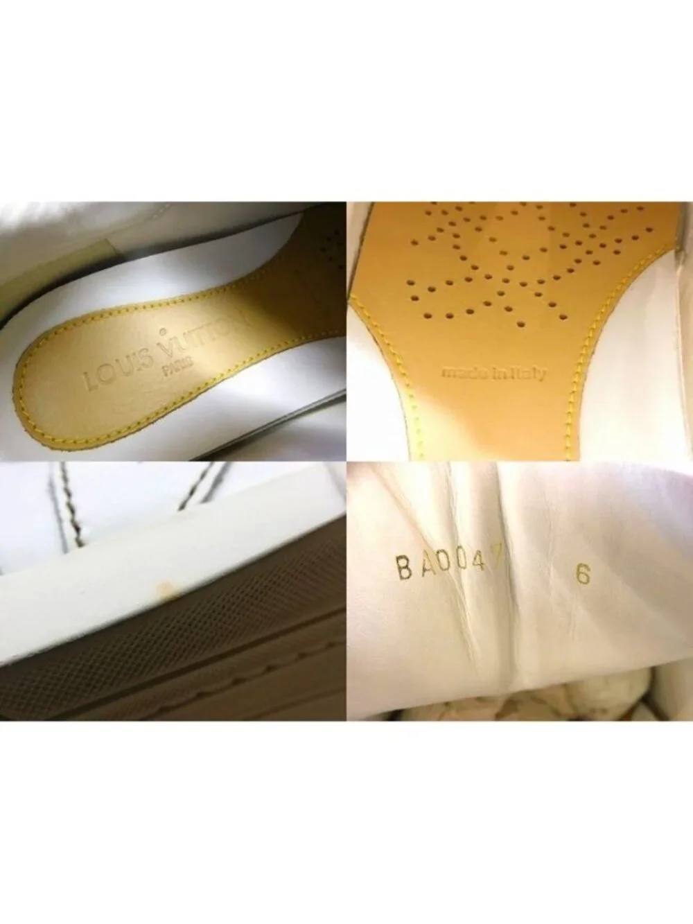 Louis Vuitton Sneakers White Leather Low-Cut 6